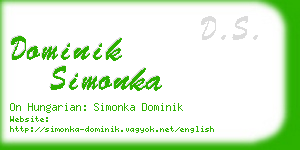 dominik simonka business card